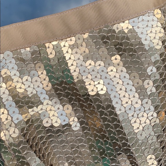 BEDO Gold Sequin Mini Skirt - Picture 2 of 6